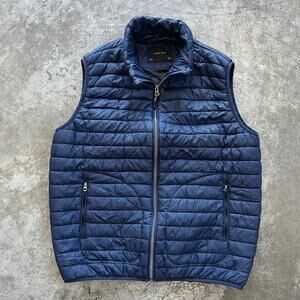Zara Man Navy Blue Lightweight Puffer Vest XL | EUC